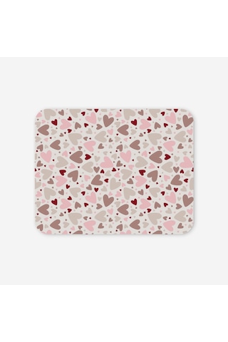 Premium Kalpli Ergonomik Pembe Mouse Pad - 23x19 Cm - Kaydırmaz Tabanlı Kaliteli Fare Altlığı Mousepad Çok Renkli