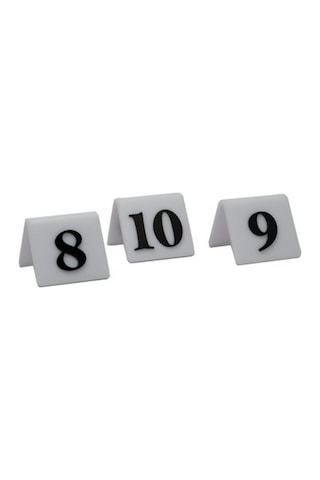 Masa Numarası Beyaz (1-20)