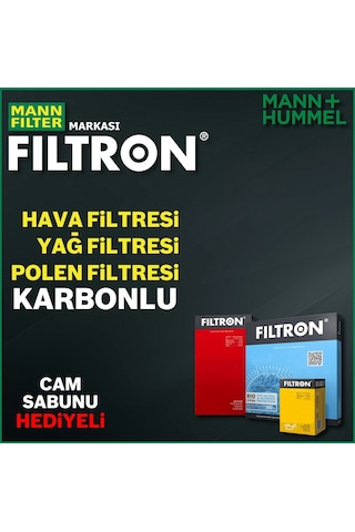 Renault Clio 5 1.0 1.3 Tce Filtron Filtre Bakım Seti 2019-2023