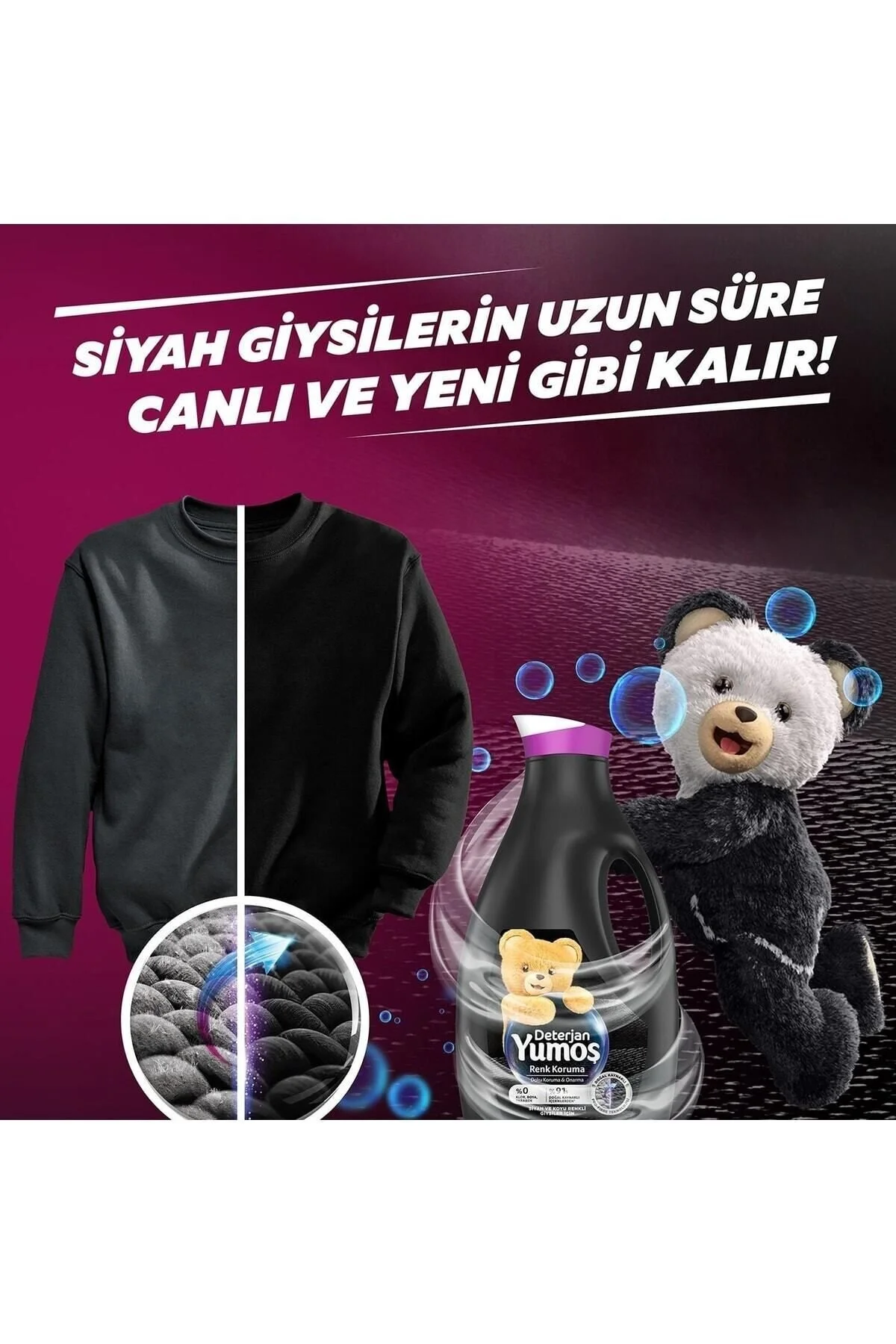 Yumoş Sıvı Bakım Deterjanı Siyahlar Dark 6'lı Dev Fırsat Paketi - 6 X 1690 Ml - Toplam 168 Yıkama 1690 ML
