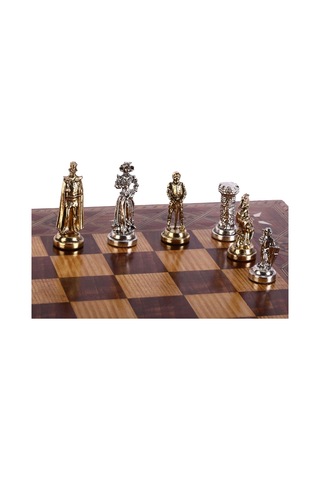 Satranç Taşı İsteyene Gifthome Orta Metal Parlak İng