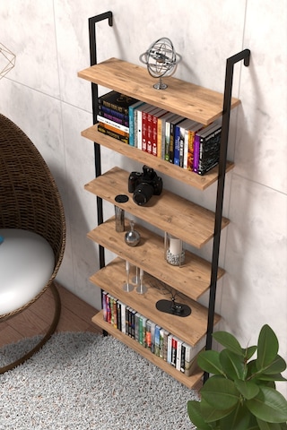 Duvara Monte 6 Katlı Raf , Duvar Rafı - Kitaplık 2603