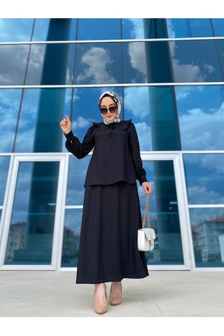 Mevlana Etekli , Yaka Detaylı Alt Üst Takım Karışık Çok Renkli