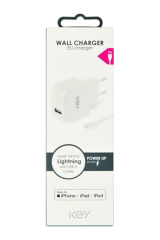 Power Wall Ic 1 Usb-a & 1m 5v/2.4a Lıghtnıng Whıte