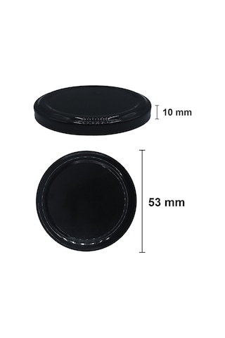 210 Ml Metal Siyah Kapaklı 210 Cc Cam Konserve Yumurta Kavanoz 15 Adet
