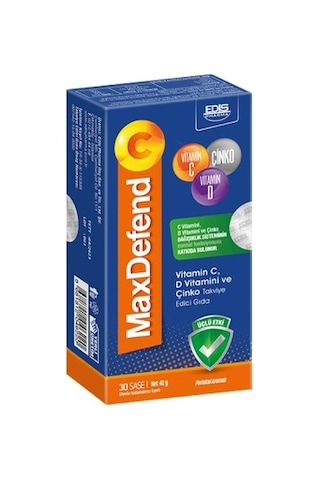 Maxdefend Vitamin C Vitamin D Çinko 30 Şase
