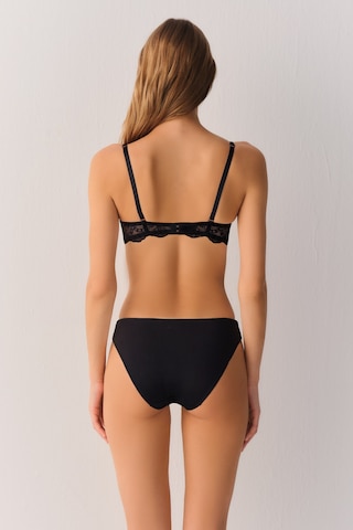 Suwen Lace Deluxe Dantelli Slip Külot Sw4053012 Siyah