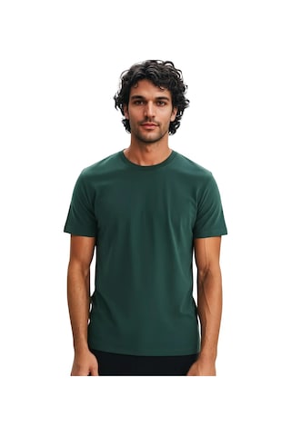 Ar-ma Erkek Bisiklet Yaka Tişört Regular Fit Pamuk Süprem Basic Baskısız Y31344408002 Yeşil XL
