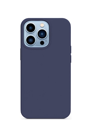 Epico Silicone Magnetic - Magsafe Compatible Case Apple iPhone Uyumlu 13 Pro Max - Blue Mavi
