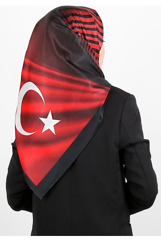 Türk Bayrağı Desen Tafta Eşarp, Yeni Sezon Baş Örtüsü