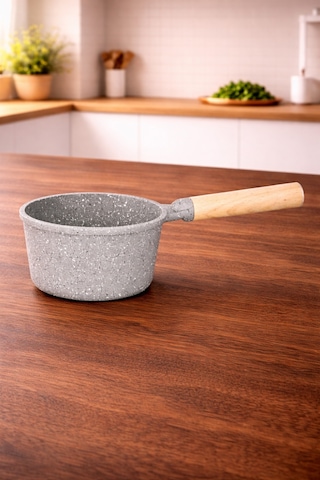 NEPTÜN 14 Cm Döküm Sosluk Sütlük Tava - Gri