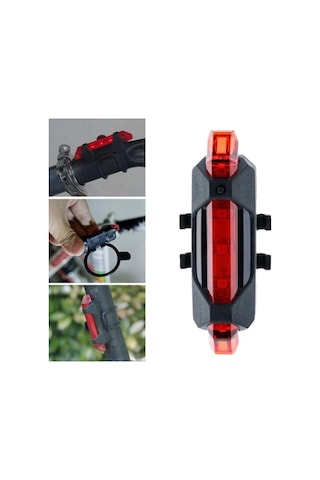 USB Şarj Edilebilir Parlak Bisiklet LED Arka Lamba