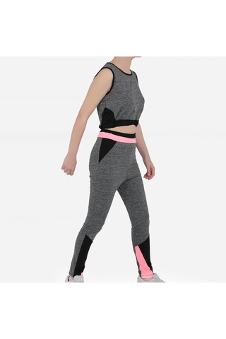 Slazenger DESI IN Kız Çocuk Tayt Takım Koyu Gri