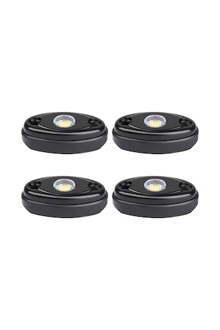 Xiyyadms Araba Moto Yacht Atv Utv Kamyon Ip67 Su Geçirmez 9w Led Tabanca Işığı 4 Adet Beyaz Renk Alüminyum Gövde 10-14v Dc Beyaz