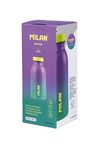 Mılan 643012Sn Sunset Paslanmaz Izotermal Matara Turkuaz Lila 354