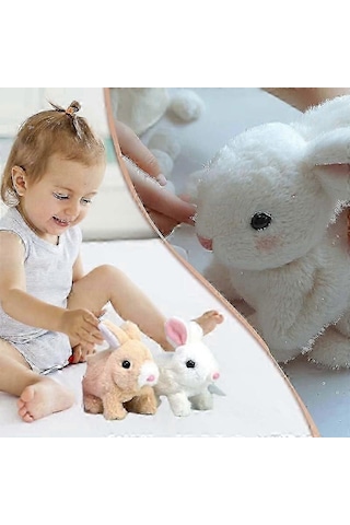 Zıplayan Tavşan Oyuncak,tavşan Peluş Etkileşimli Oyuncaklar,elektrikli Tavşan Oyuncakları Szrh Ac En Iyi Kalite Diğer