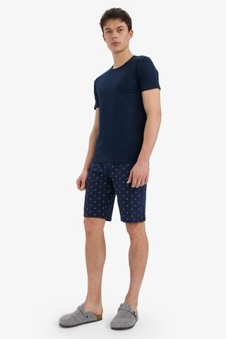 DeFacto Regular Fit Desenli Cepli Şort Pijama Altı E0513AX25SMNV135