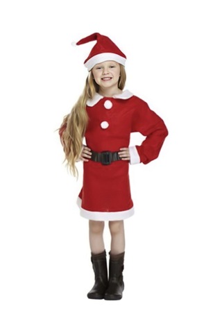 Ays Baby Kız Çocuk Noel Elbise Kostüm Kırmızı