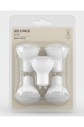 Kes046 Kendal Led Spot Ampul 5w 450 Lümen 5'li Paket 6500k Beyaz