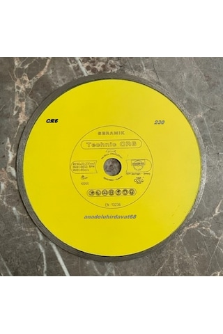 Samedia Cr6 Pro 230mm Porselen Granit Kesme Elması Seramik Kesici Germany