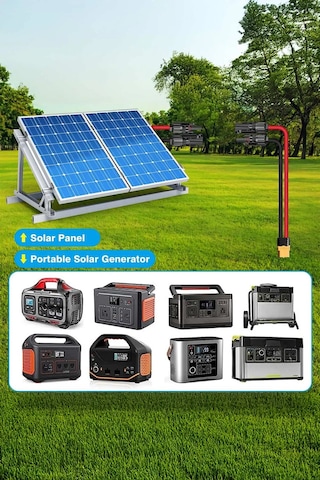 Solar Uzatma Kablosu Solar Panel Bağlantı Kablosu - Xt60 2 Metre