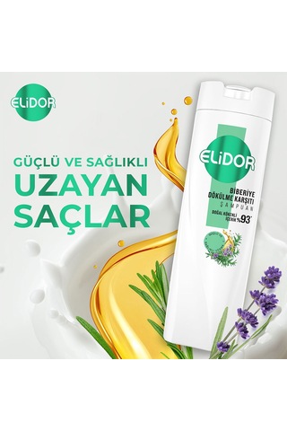 Elidor Biberiye Dökülme Karşıtı Şampuan 3 x 400 ML