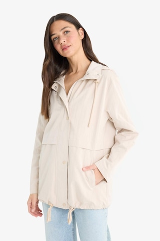 Defacto Su Geçirmez Regular Fit Kapüşonlu Fermuarlı Yağmurluk E8605ax25aubg501 Bej