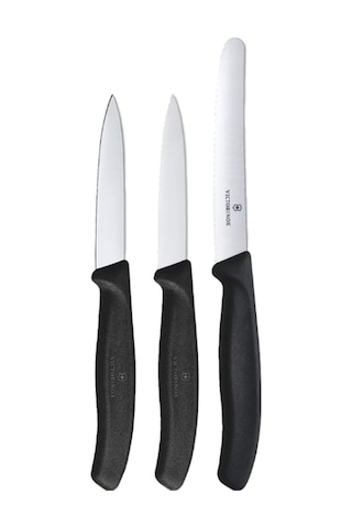 Victorinox VT 6.7113.3 Meyve Sebze Soyma Bıçak Seti Siyah