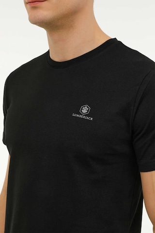 Lumberjack Erkek Bisiklet Yaka T-shirt M-ct102 Siyah Siyah