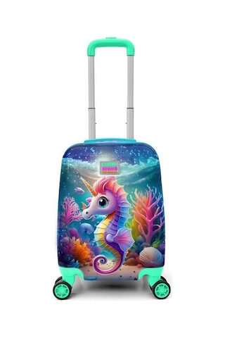 Coral High Kids Denizatı Desenli Çocuk Valizi 16792 Çok Renkli