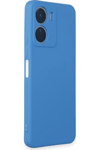 Newface Vivo Y16 Kılıf First Silikon - Mavi