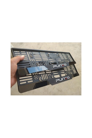 Fiat Punto Uyumlu Kabartma Yazılı Takmatik Pleksi Plakalık Takımı 2'li Set - 667590375