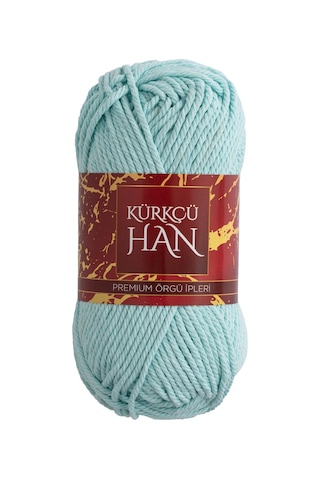 Kürkçü Han Cotton Comfort 100gr Pamuklu Makrome Punch Amigurumi Örgü İpi - Açık Turkuaz