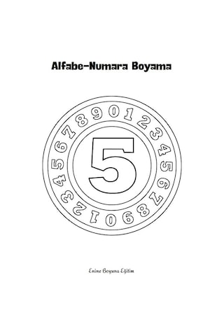 Okul Öncesi Alfabe-Numara Boyama Kitabı
