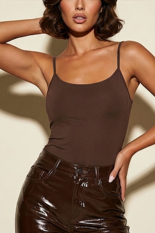 Auw Kadın İp Askılı Pamuklu Modal Basic Atlet 3'lü - Softfit Latte,bitter,bronz