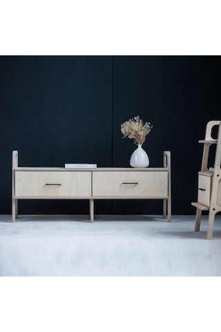 Woodesk Cadre, Ahşap, Dolap Ve Konsol, 140x60, Natural Renk