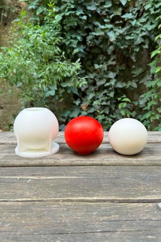 Rufus Concept Küre 8cm Çap Silikon Mum Kalıbı