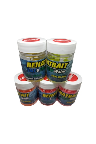 Renatbait Deniz Tatlı Su Levrek Çupra Alabalık Silikon Yem 6 Mm