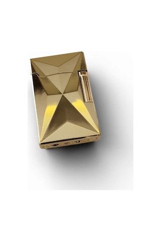 Premium Şampanya Altın Elmas Kesim Metal Çakmak - Lüks Rose Gold Serisi