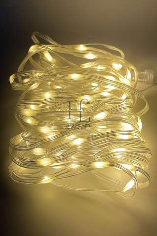 10 Metre Gün Işığı Peri Led Işık Ip64 Dış Mekan Jack Eklemeli Dekoratif Led Işık Yılbaşı Süsü Gün Işığı