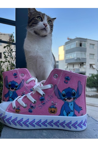 Scarpe Magiche Stich Pembe Ayakkabı 31-35 Numara Arası Işıksızdır Pembe