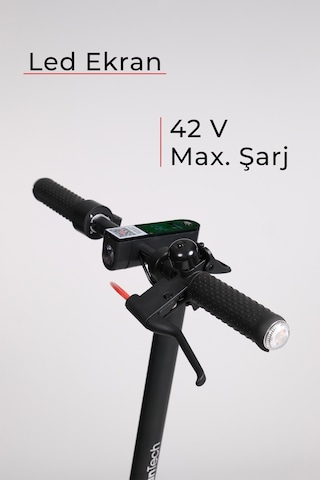 A1 Max Elektrikli Scooter 350w Güç - Kırmızı Kırmızı - Siyah