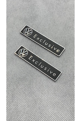 Volkswagen Uyumlu Exclusive 2 Adet Çamurluk Amblem
