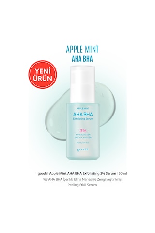 %3 Aha Bha & Elma Nanesi İçerikli Peeling Etkili Serum Goodal Applemint Aha Bha 3% Exfoliating Serum