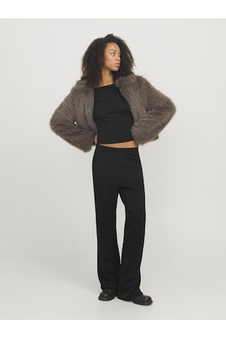 Jack & Jones Kadın Simli Kumaş Crop Top - Sigga Black