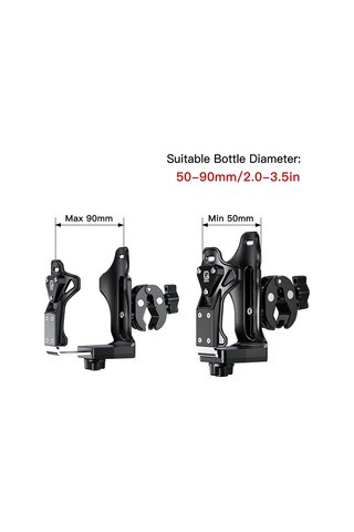 Bisiklet Su Şişesi Tutucu Dönebilir Motosiklet Içecek Yb24981-3 Siyah Siyah