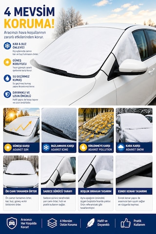 Alfa Romeo 147 Collezione Araba Brandası Kar Buz Önleyici Güneş Koruyucu Su Geçirmez