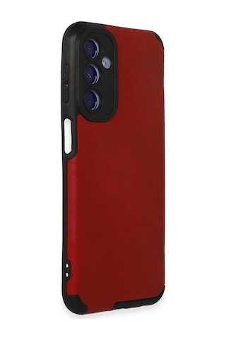 Gld-spt- Newface Samsung Uyumlu Galaxy M34 5g Kılıf Loop Deri Silikon - Kırmızı
