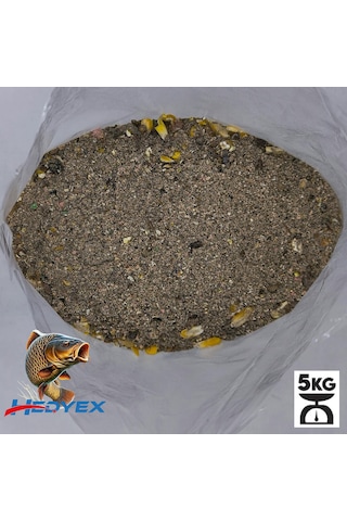 Hedyex 5kg Sazan Tozu Yüksek Proteinli Özel Katkılı Sazan Alabalık Avı Toz Yem