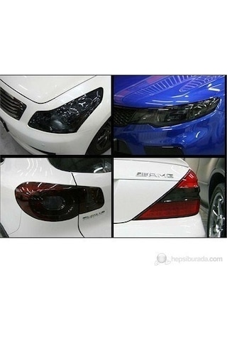 Far Stop Filmi Siyah Folyosu Kaplama Şeffaf Dayanıklı 1 Metre